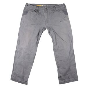 Noble Outfitters Mens Gray Canvas Work Pants Hammer Drill Heavy Duty Flex 42x30